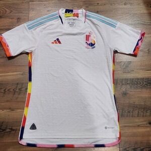 Adidas Authentic 2022 Belgium Football Away Love Jersey Small Fifa Soccer Europe